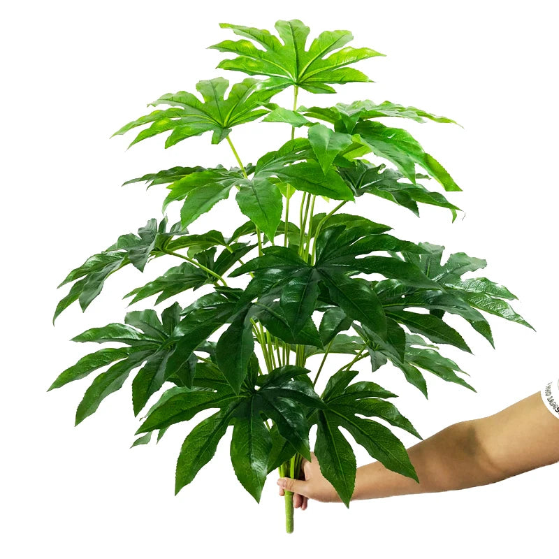 Kunstpflanze Monstera Schildblatt – Realistische Kunstblätter für Innen & Außen, Heimdeko