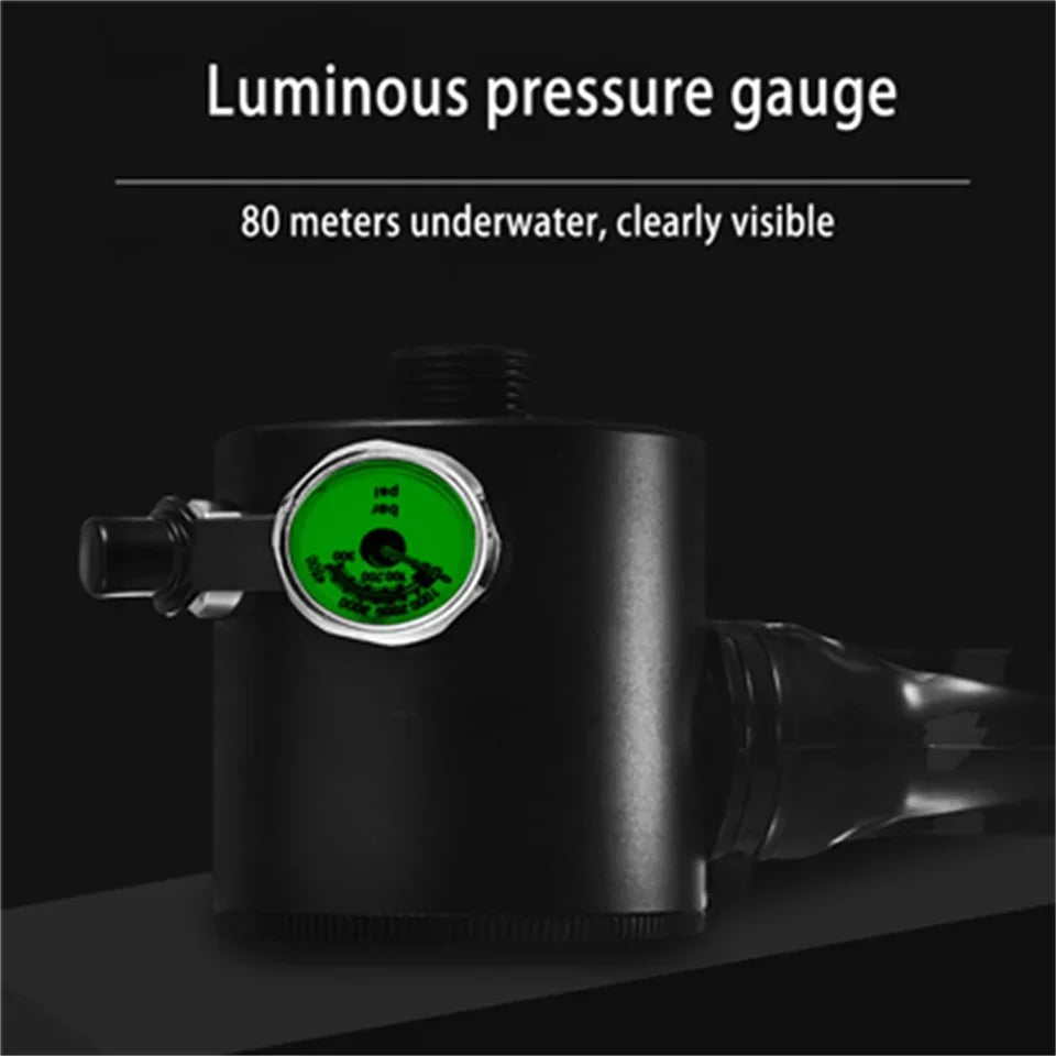 Mini Scuba Tank 0,5L – Tragbare Sauerstoffflasche für Tauchen & Schnorcheln (5-10 Min)