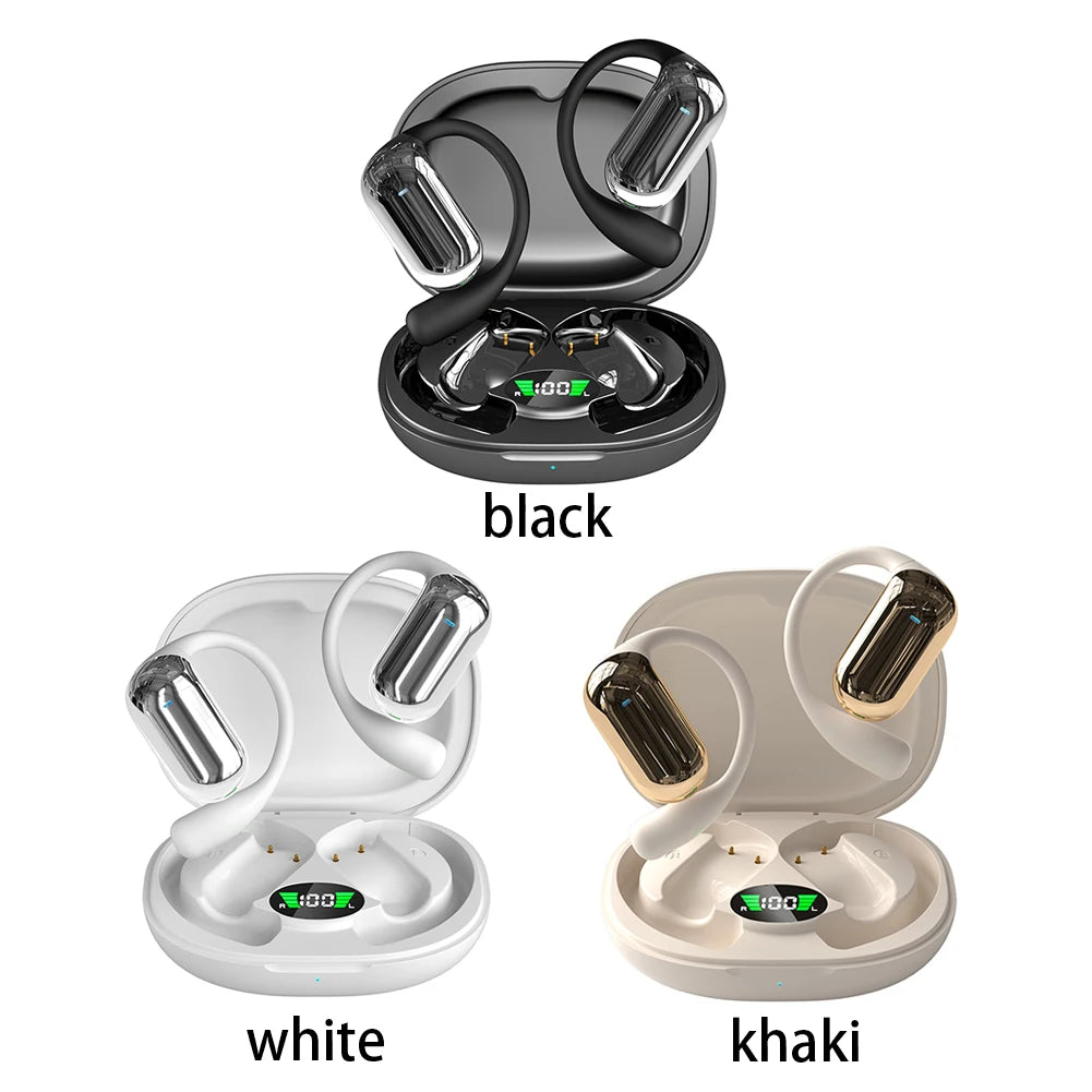 Open-Ear KI Übersetzer Earbuds – 144 Sprachen, Bluetooth 5.3, ENC, 8h Akku