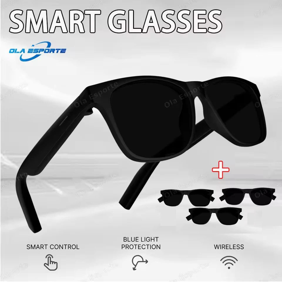 Smart Glasses Bluetooth – Anti-Blaulicht, Touch Control & Stereo Headset