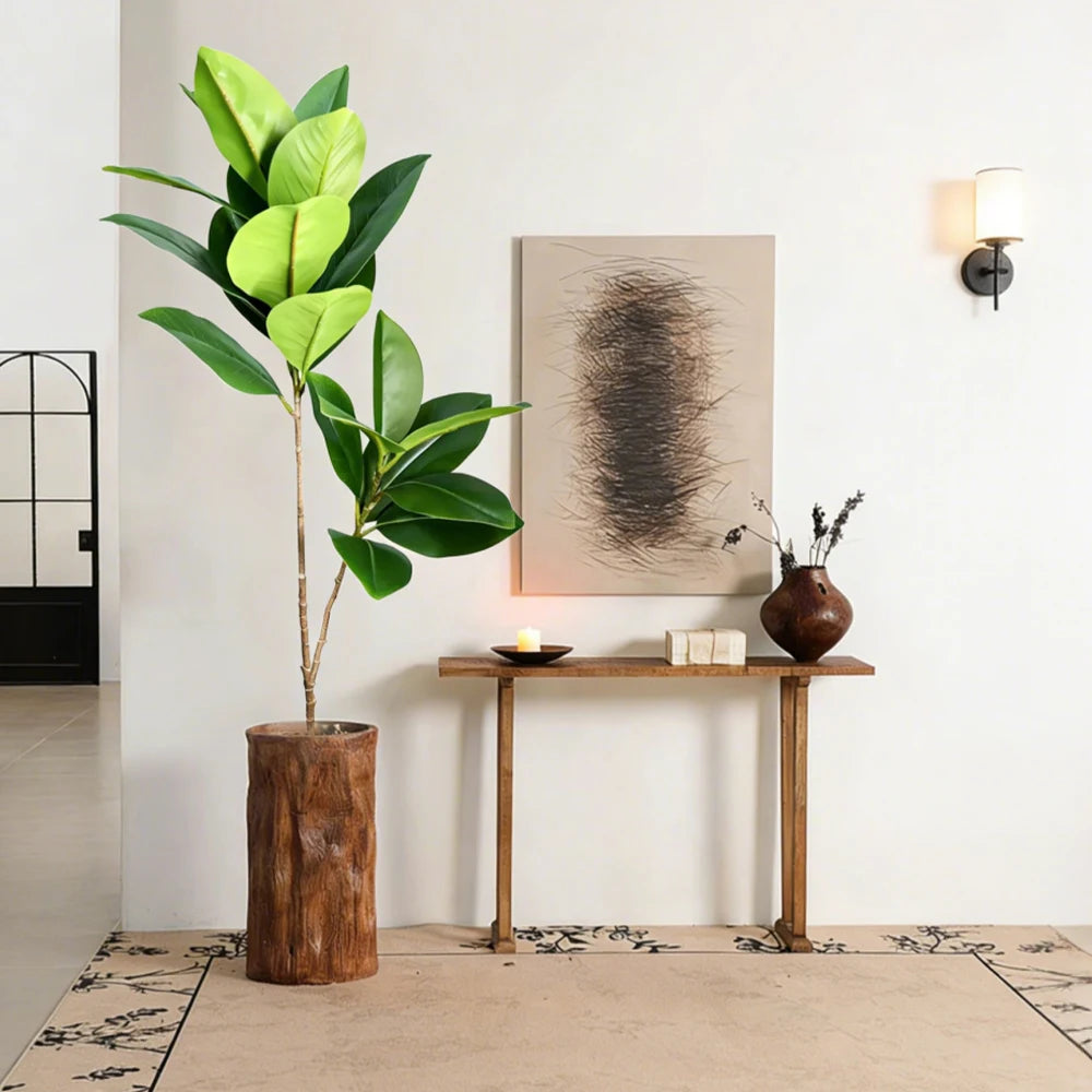 Künstlicher Gummibaum 74–140 cm – Ficus für Heim, Garten & Büro