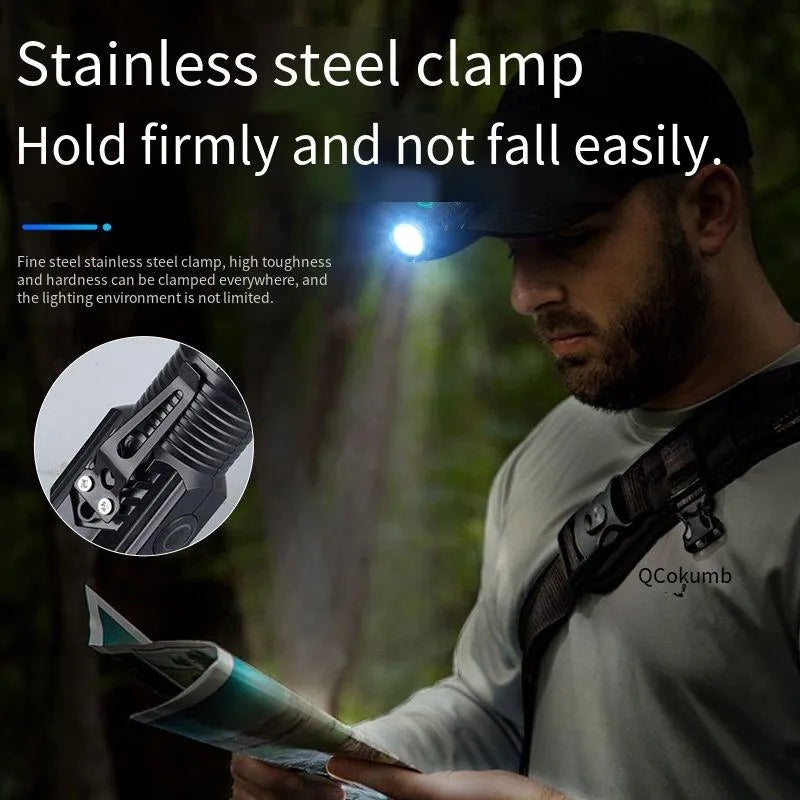Mini LED Taschenlampe S01 – 450 Lumen, 200m Reichweite & USB aufladbar