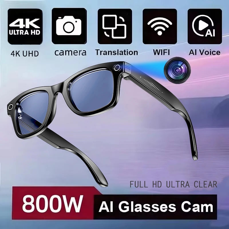 KI Smart Brille – Farbwechsel-Linsen, Videoaufnahme & KI-Übersetzung