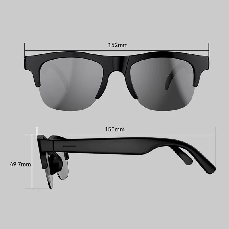 D12 Bluetooth-Smart-Brille für Musik und Anrufe – Produktbild 17