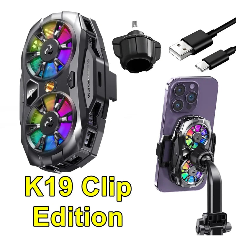 K20 Magnetischer Handy-Kühler – Portabel, RGB & Digitaldisplay für Gaming – Bild 22