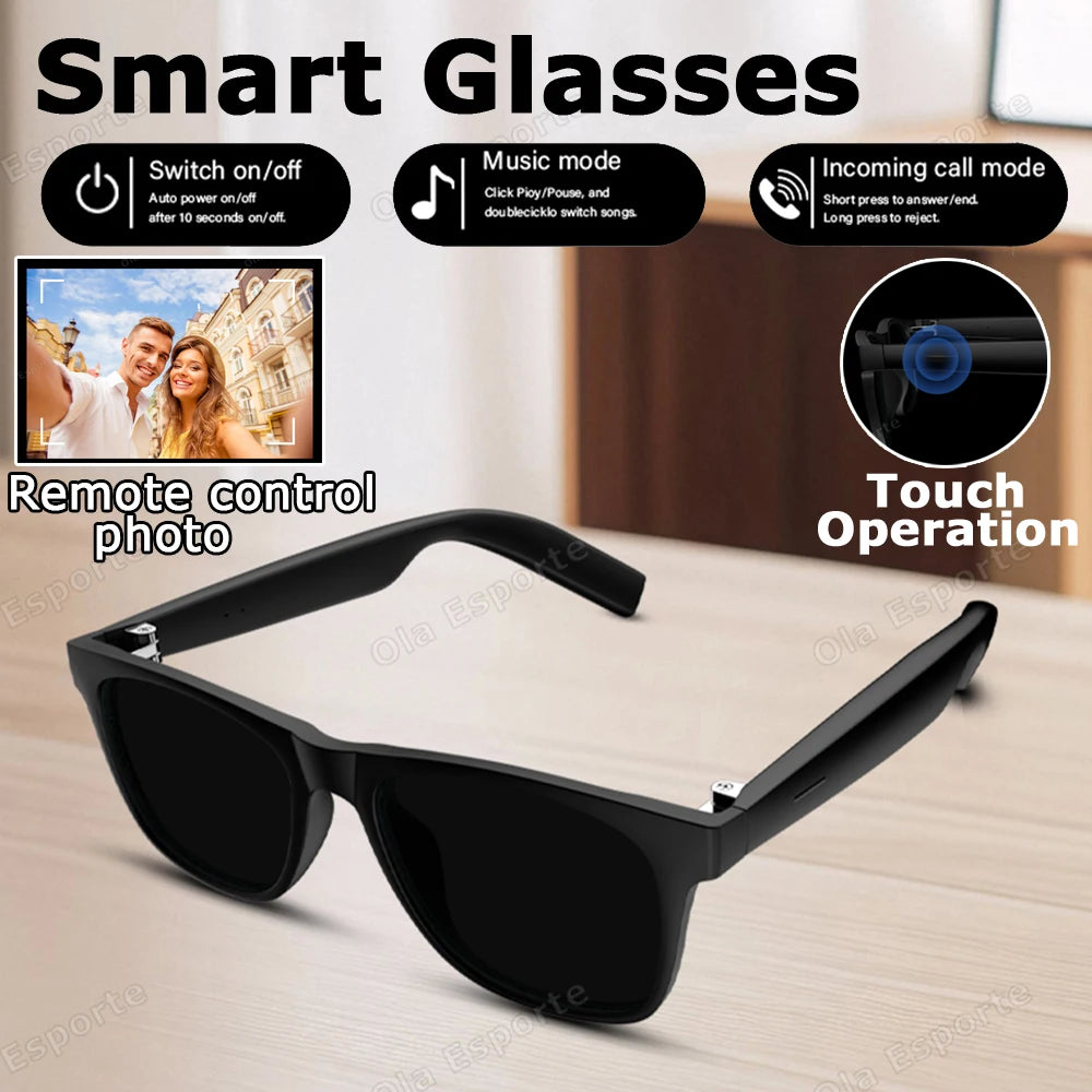 Smart Glasses Bluetooth – Anti-Blaulicht, Touch Control & Stereo Headset