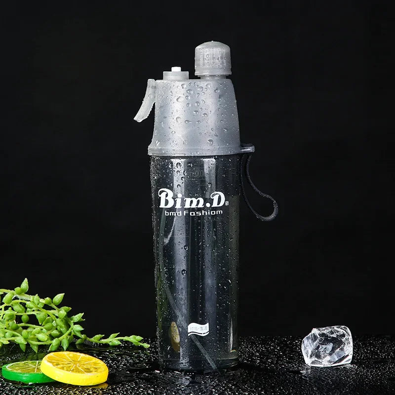 Sprühwasserflasche mit Strohhalm 600ml – BPA-frei, für Sport, Fitness & Reisen – Bild 18