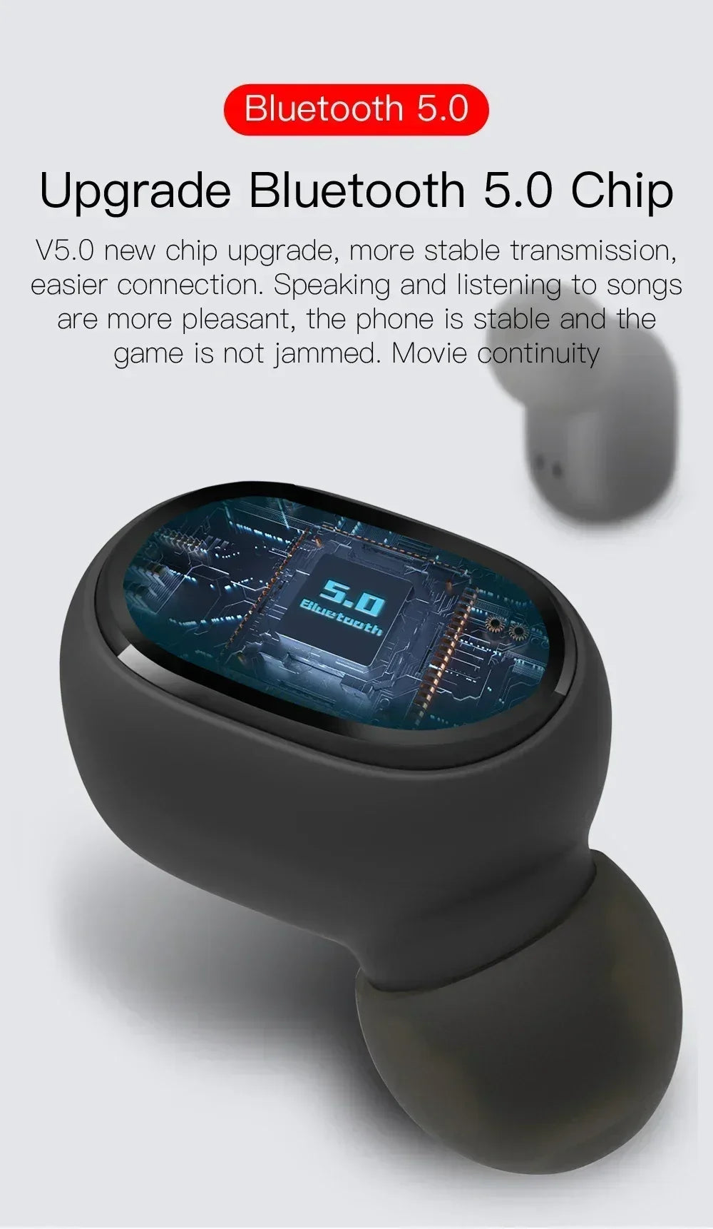 E6S TWS Bluetooth Earbuds – Noise Cancelling Kopfhörer mit Mikrofon
