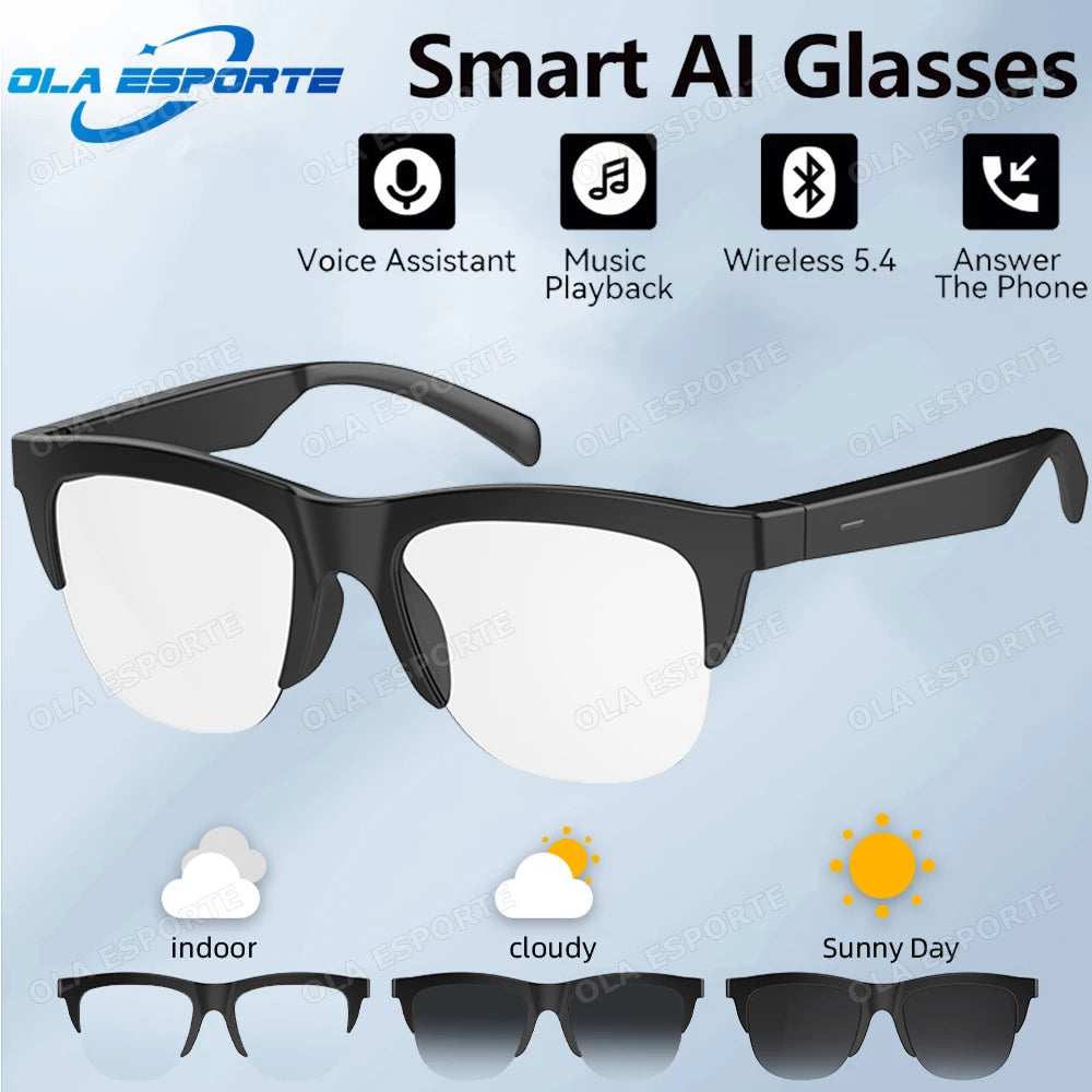 Bluetooth Sport Sonnenbrille – Musik, Anrufe, KI-Übersetzung & UV-Schutz