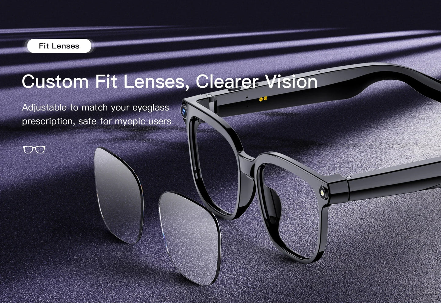 KI Smart Brille 2026 – 800W Kamera, Farbwechsel-Gläser, Wasserdicht, Übersetzung & BT
