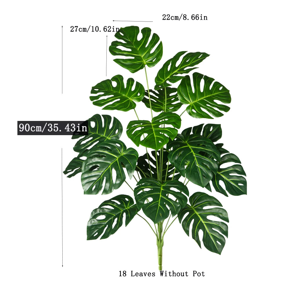 Künstlicher Monstera Baum 70–100 cm – Große Tropische Kunstpflanze