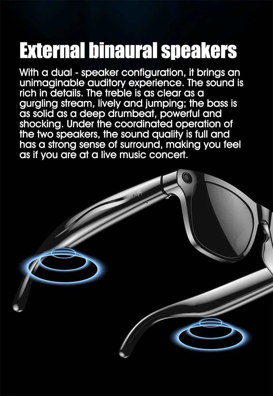 Lenovo 8K Smart-Brille – 1200MP Kamera, ChatGPT, Touch, Sport, KI-Sprachassistent & Bluetooth