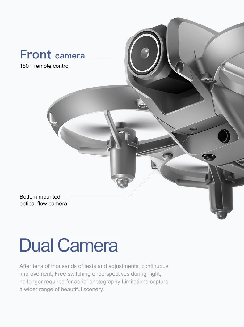 D16 8K Drohne – Dual Kamera, FPV, 5G WiFi & Hinderniserkennung
