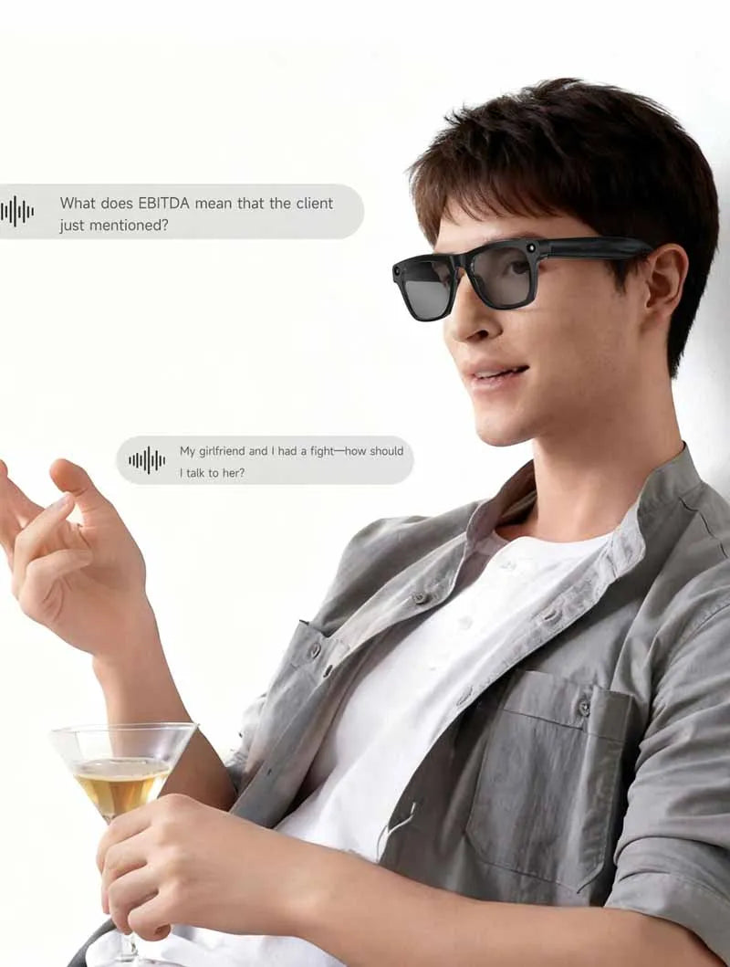 Xiaomi KI Smart Brille – 4K Kamera, ChatGPT & Bluetooth Audio Sonnenbrille