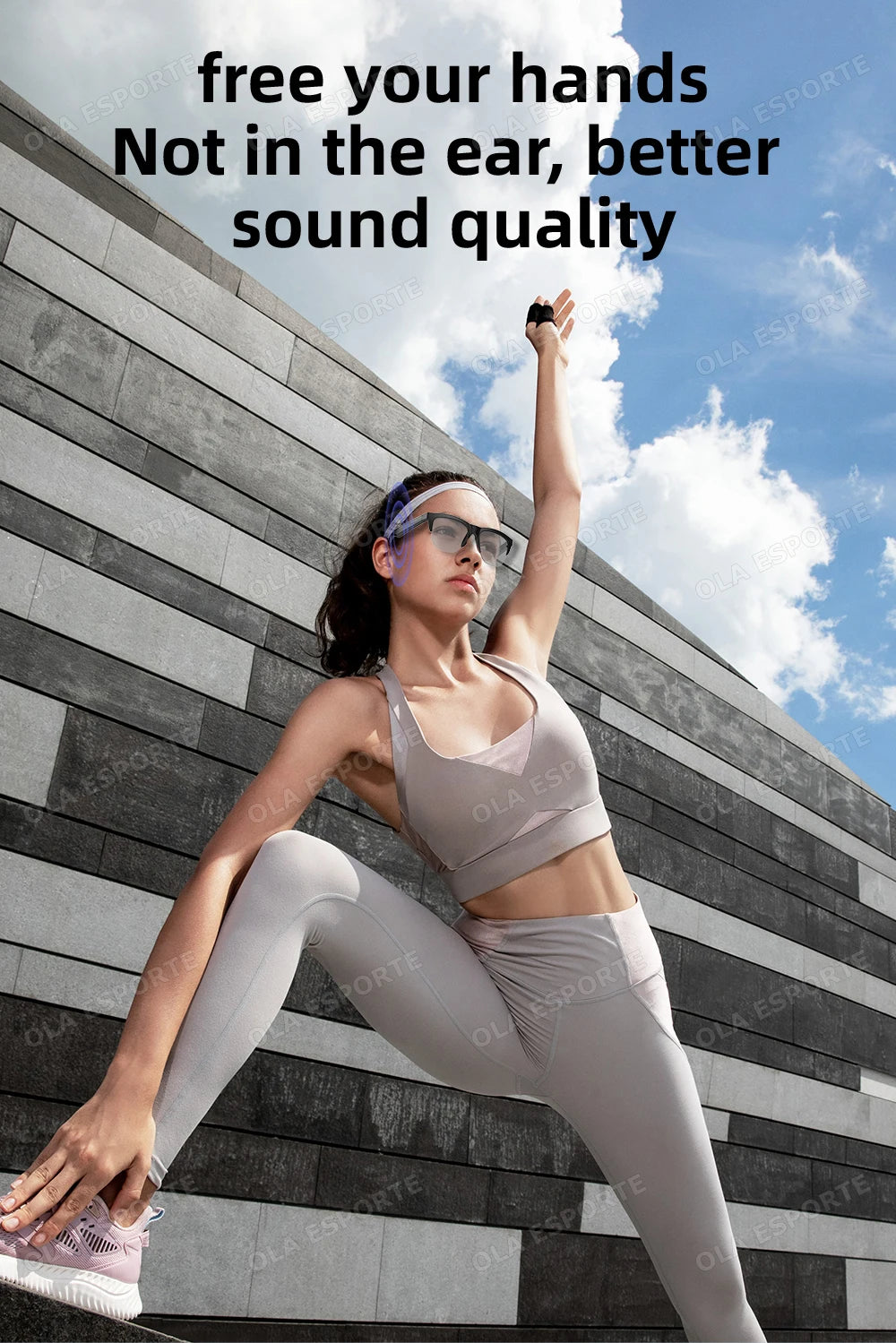 Bluetooth Sport Sonnenbrille – Musik, Anrufe, KI-Übersetzung & UV-Schutz