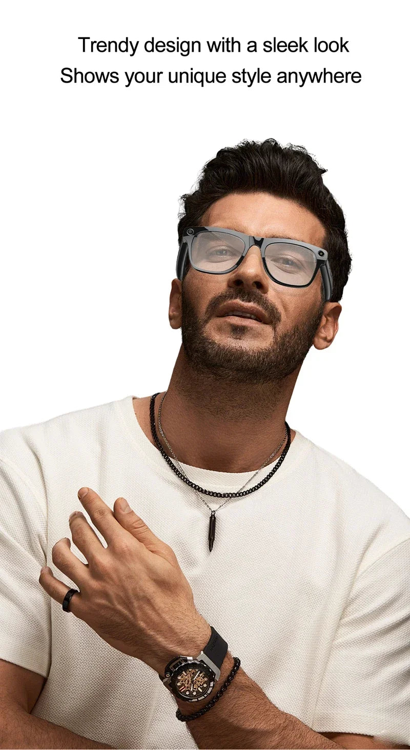Lenovo Smart-Brille HD Photochrom – KI, Bluetooth, Musik, Übersetzung & Kamera