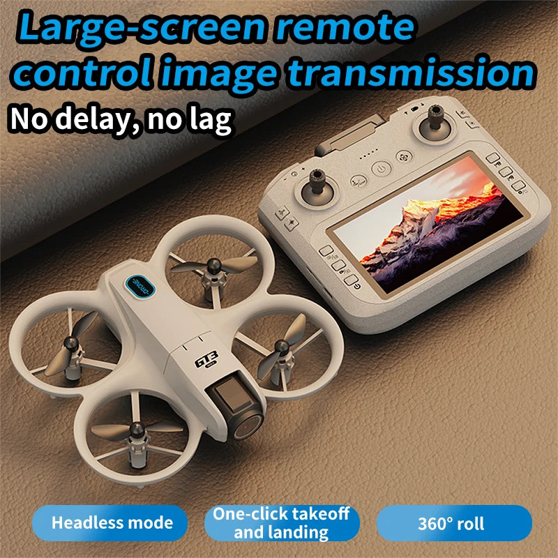GT3 MAX Mini-Drohne 8K HD – 4,3" Display, Kopfloser Modus, 360° Flip & Kinder-Quadcopter