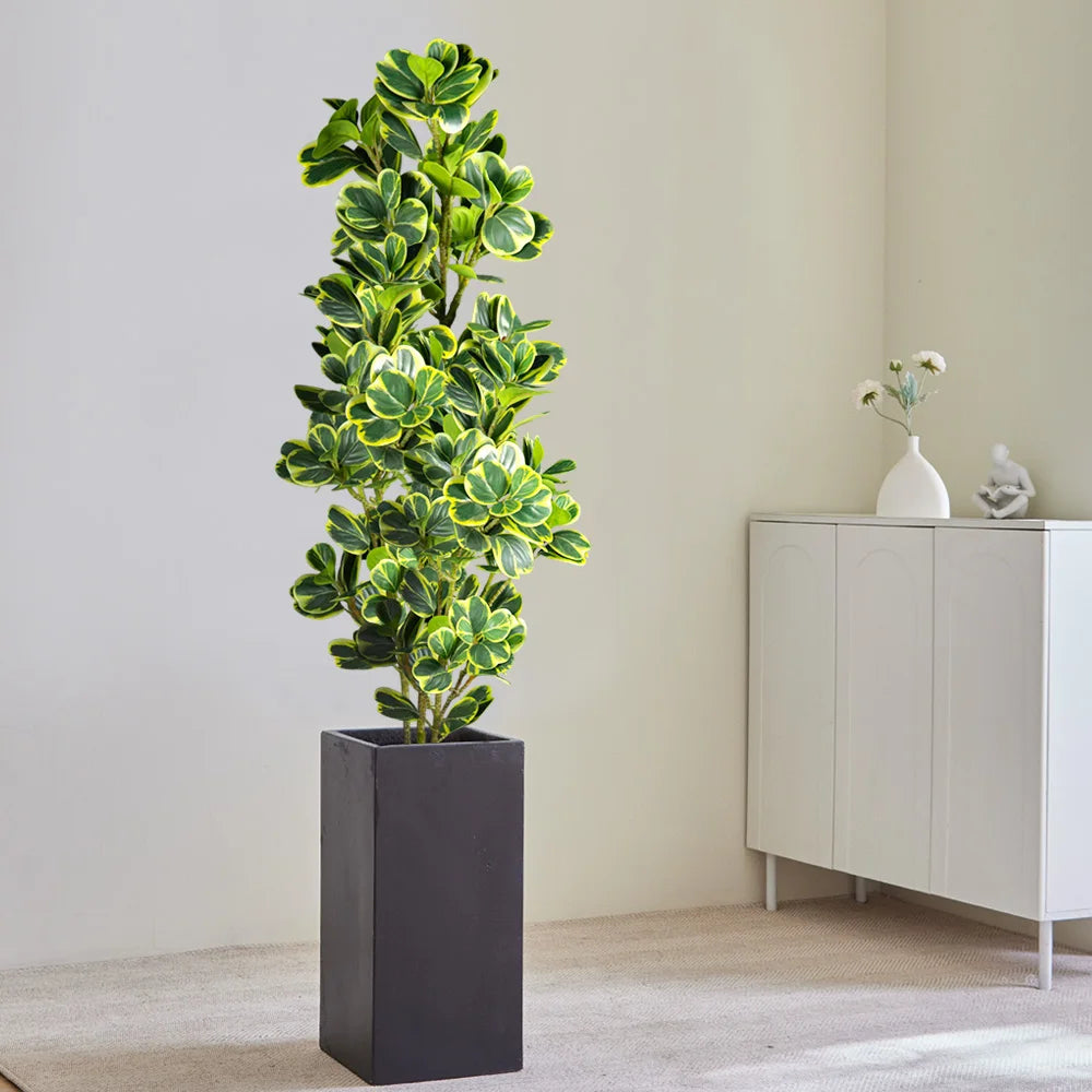 Kunstbaum Ficus – Realistische Kunstpflanze für Innen & Außen (76 cm / 115 cm)