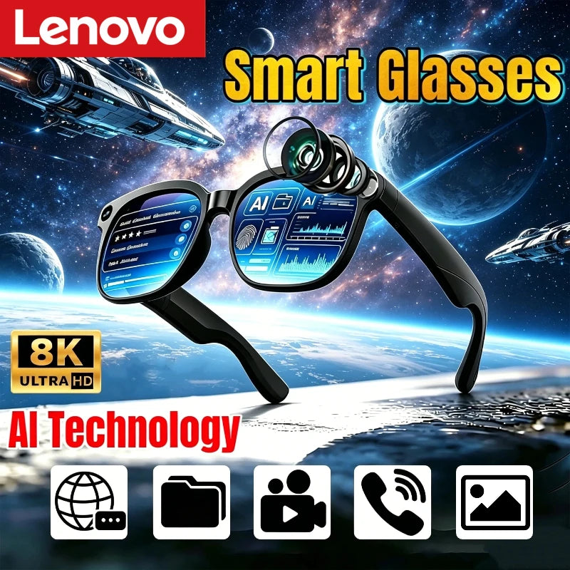 Lenovo d11 Bluetooth-Smart-Brille für Musik und Anrufe – Produktbild 1