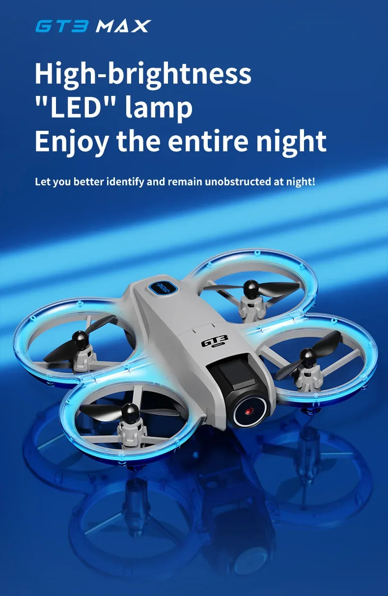 GT3 MAX Mini-Drohne 8K HD – 4,3" Display, Kopfloser Modus, 360° Flip & Kinder-Quadcopter