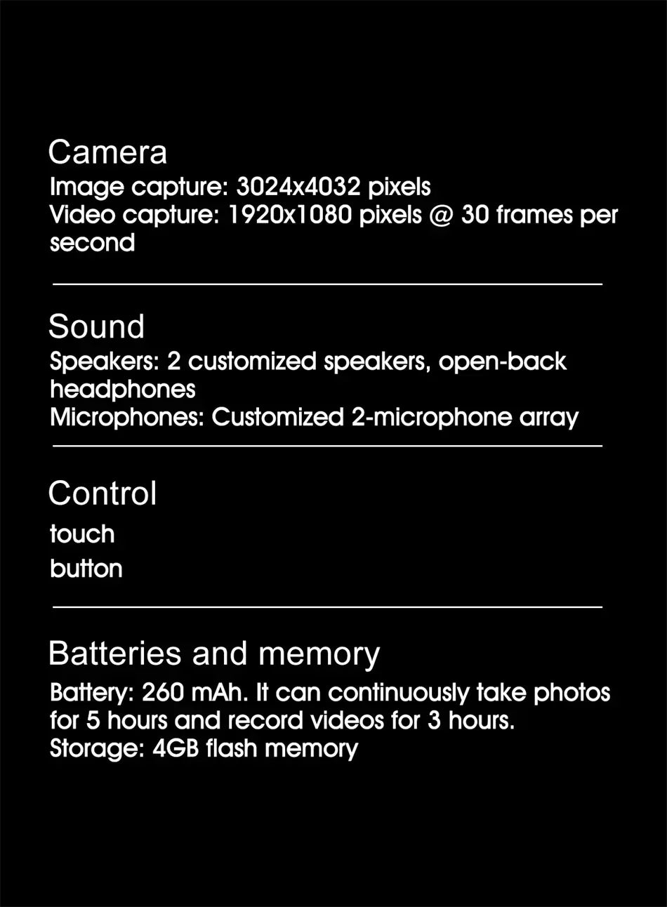 Lenovo 8K Smart-Brille – 1200MP Kamera, ChatGPT, Touch, Sport, KI-Sprachassistent & Bluetooth