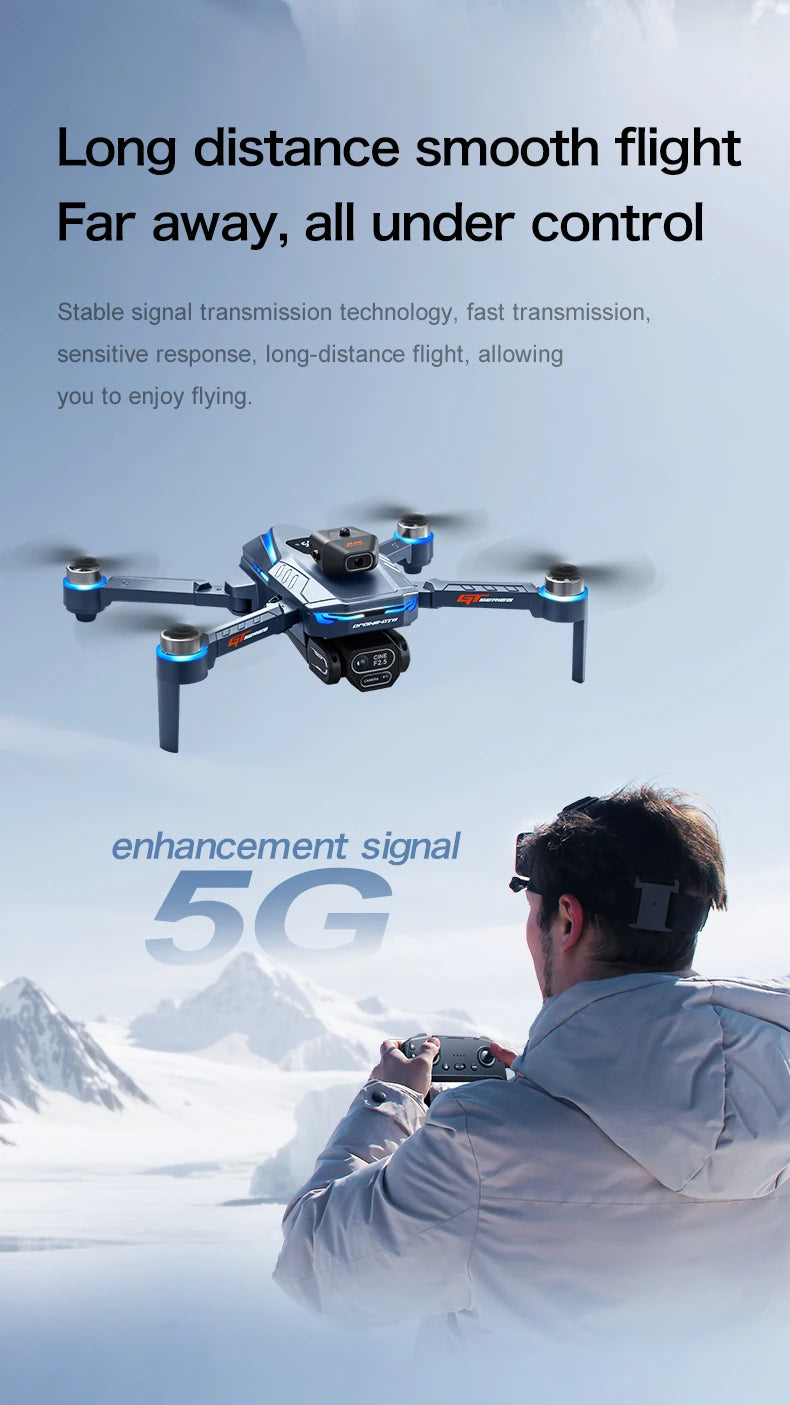 GT8 Drohne – 4K/8K Kamera, GPS, Brushless, Hinderniserkennung, 20 Min.