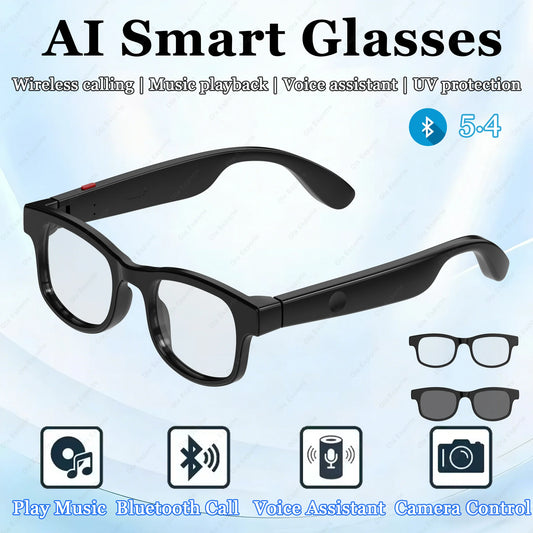 Smart Audio Brille – Bluetooth 5.4, Musik, Anrufe & Blaulichtschutz