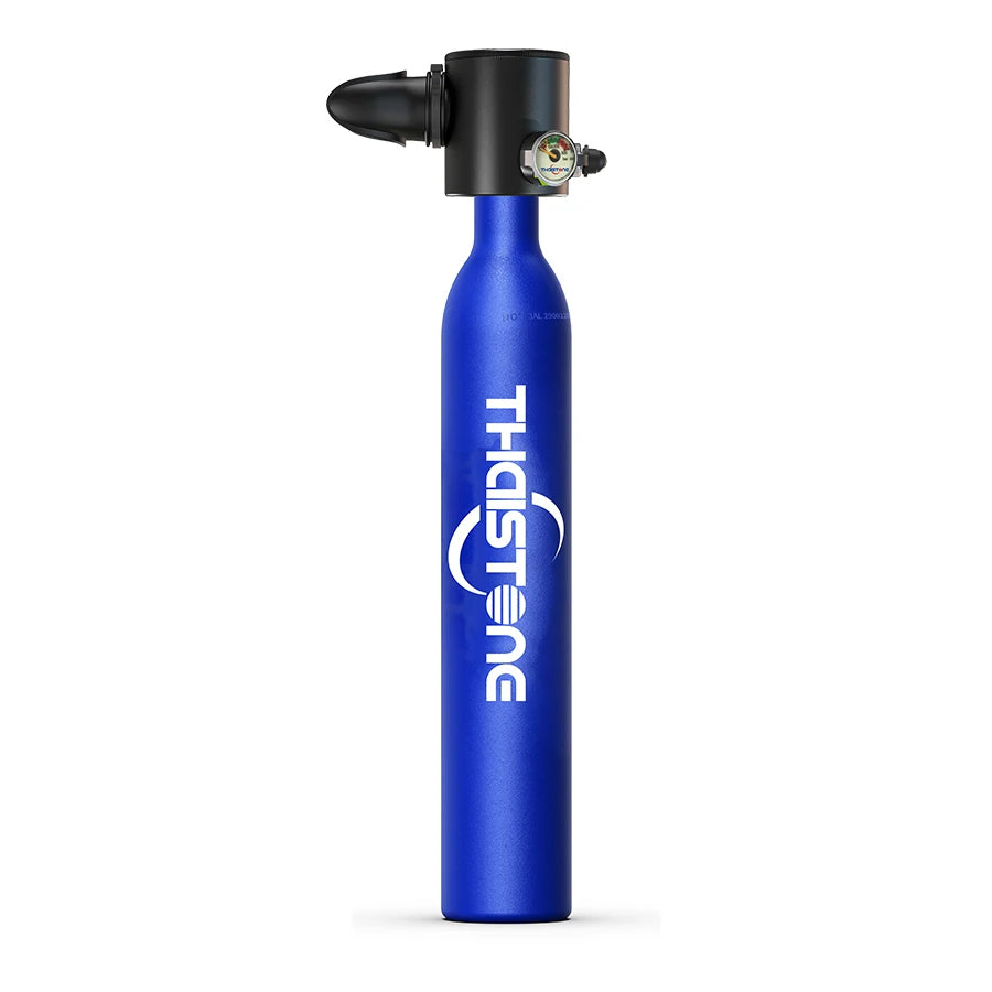 THAIITONEE Mini Scuba Tank 0,5L – Tragbare Tauschflasche für Schnorcheln & Tauchen (5-10 Min)