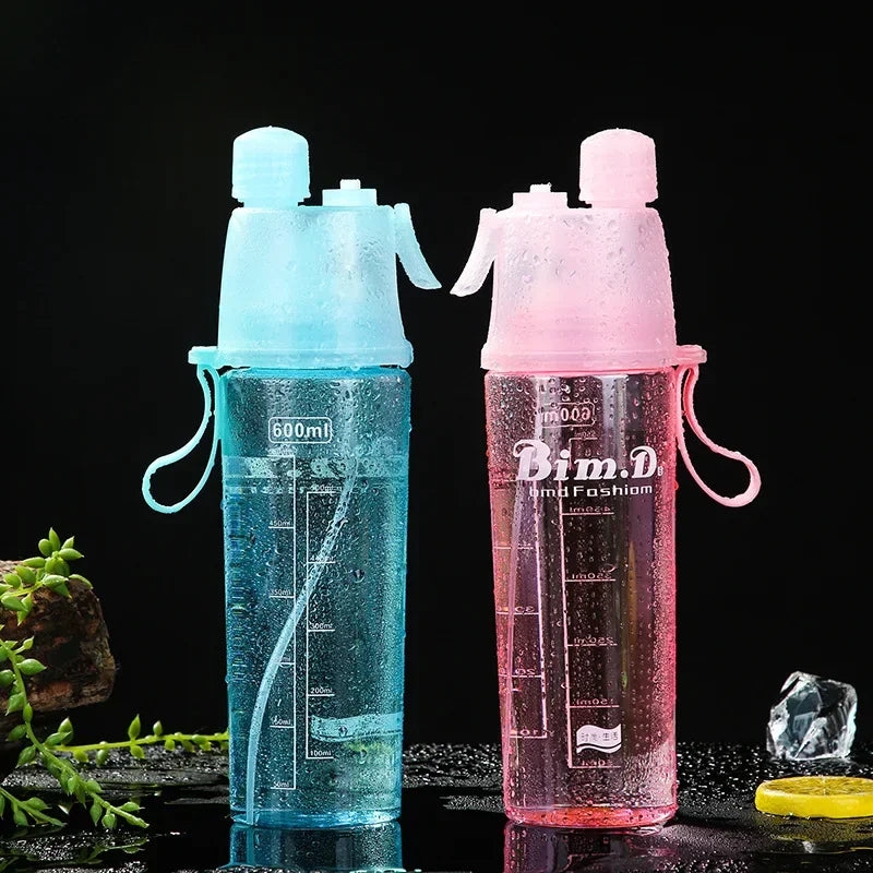 Sprühwasserflasche mit Strohhalm 600ml – BPA-frei, für Sport, Fitness & Reisen – Bild 10