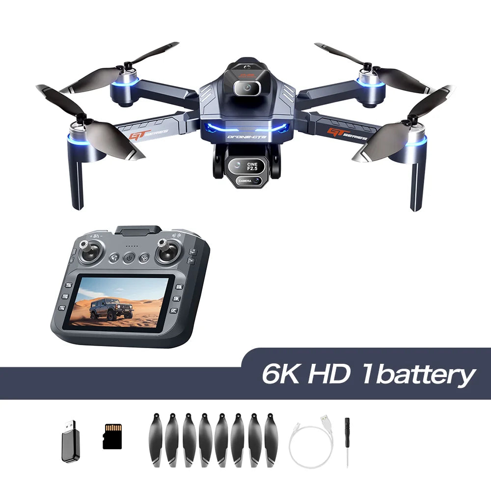 GT8 Drohne – 4K/8K Kamera, GPS, Brushless, Hinderniserkennung, 20 Min.