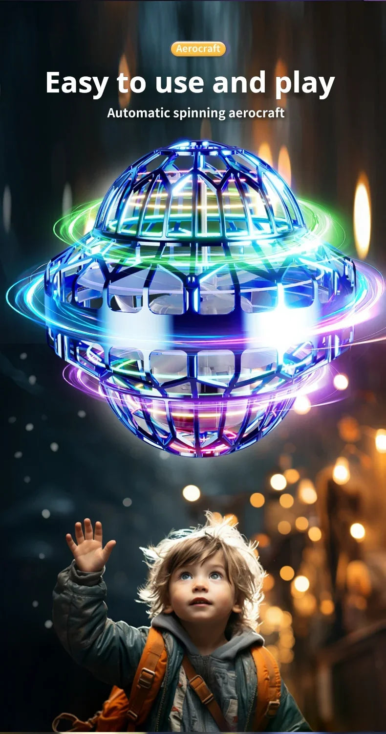 Aufgerüsteter Flyball-UFO mit LED-Licht und USB-Ladung – Produktbild 9