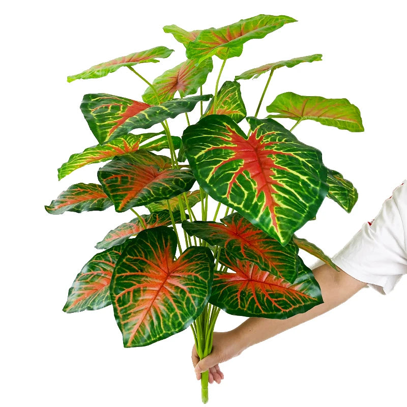 Kunstpflanze Monstera Schildblatt – Realistische Kunstblätter für Innen & Außen, Heimdeko