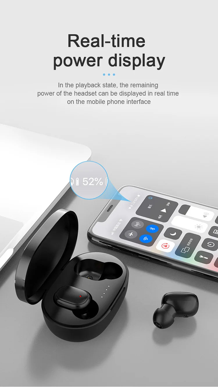 TWS Bluetooth Kopfhörer – Kabellose Stereo Earbuds mit Ladecase