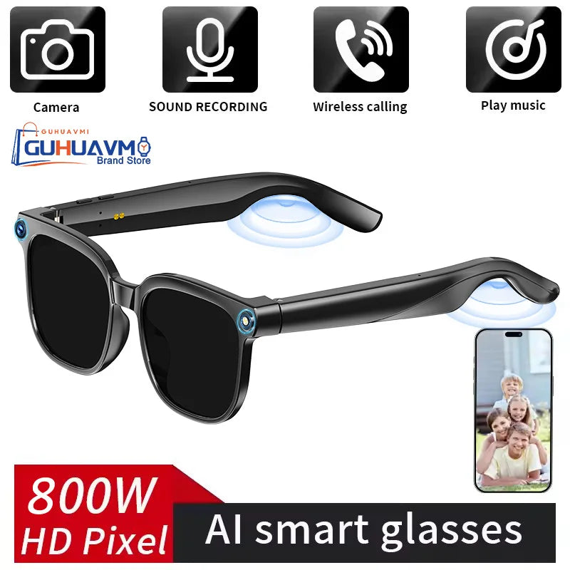 GUHUAVMI M02S KI Smart Brille – 8MP Sony Kamera, ChatGPT & WiFi
