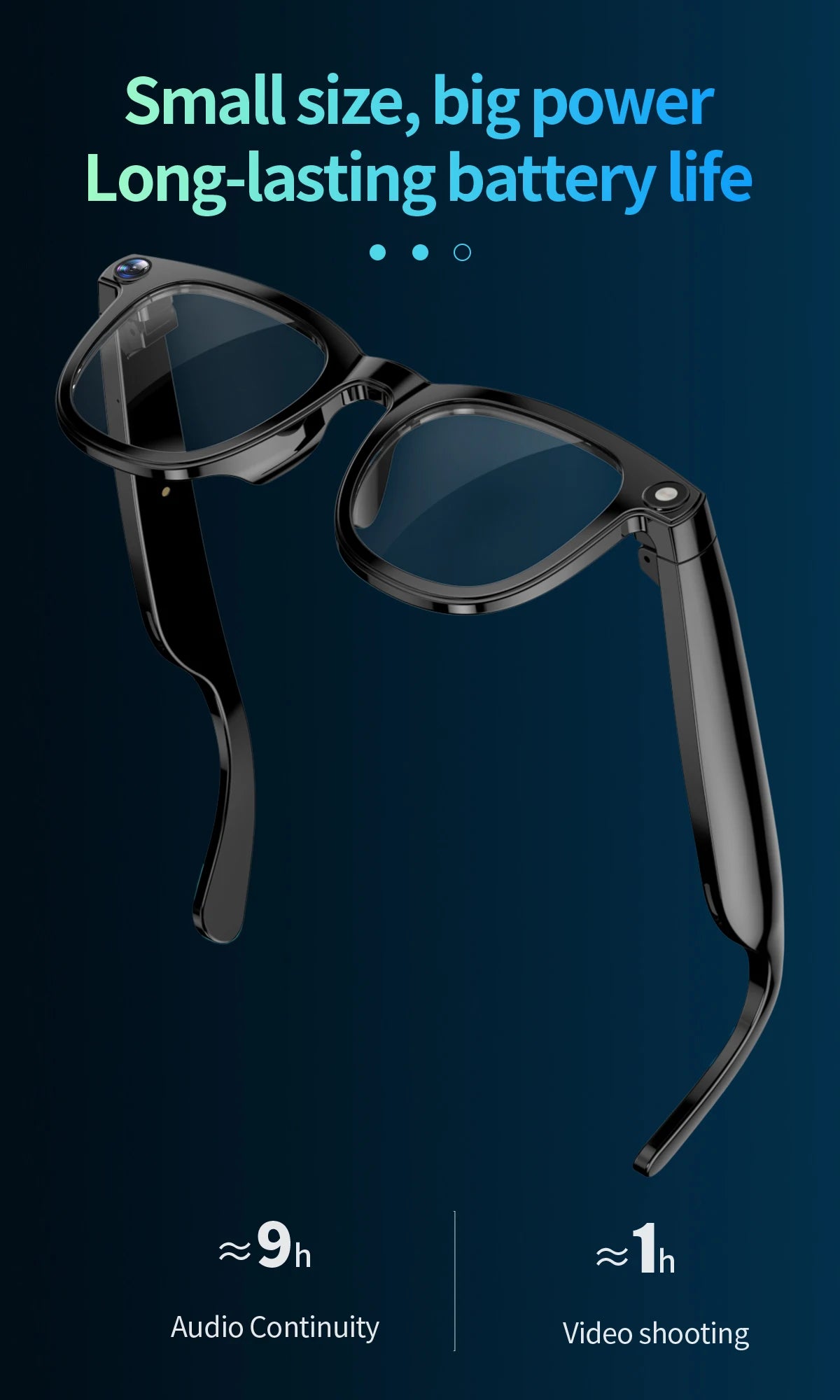 KI Smart Brille 2026 – 800W HD Kamera, KI-Bilderkennung, KI-Konversation & Übersetzung