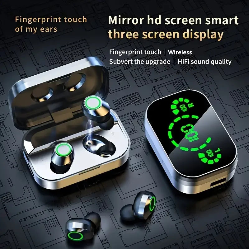 GREATWALL TWS Bluetooth Kopfhörer – In-Ear mit Noise Cancelling, HD Stereo & Touch-Steuerung