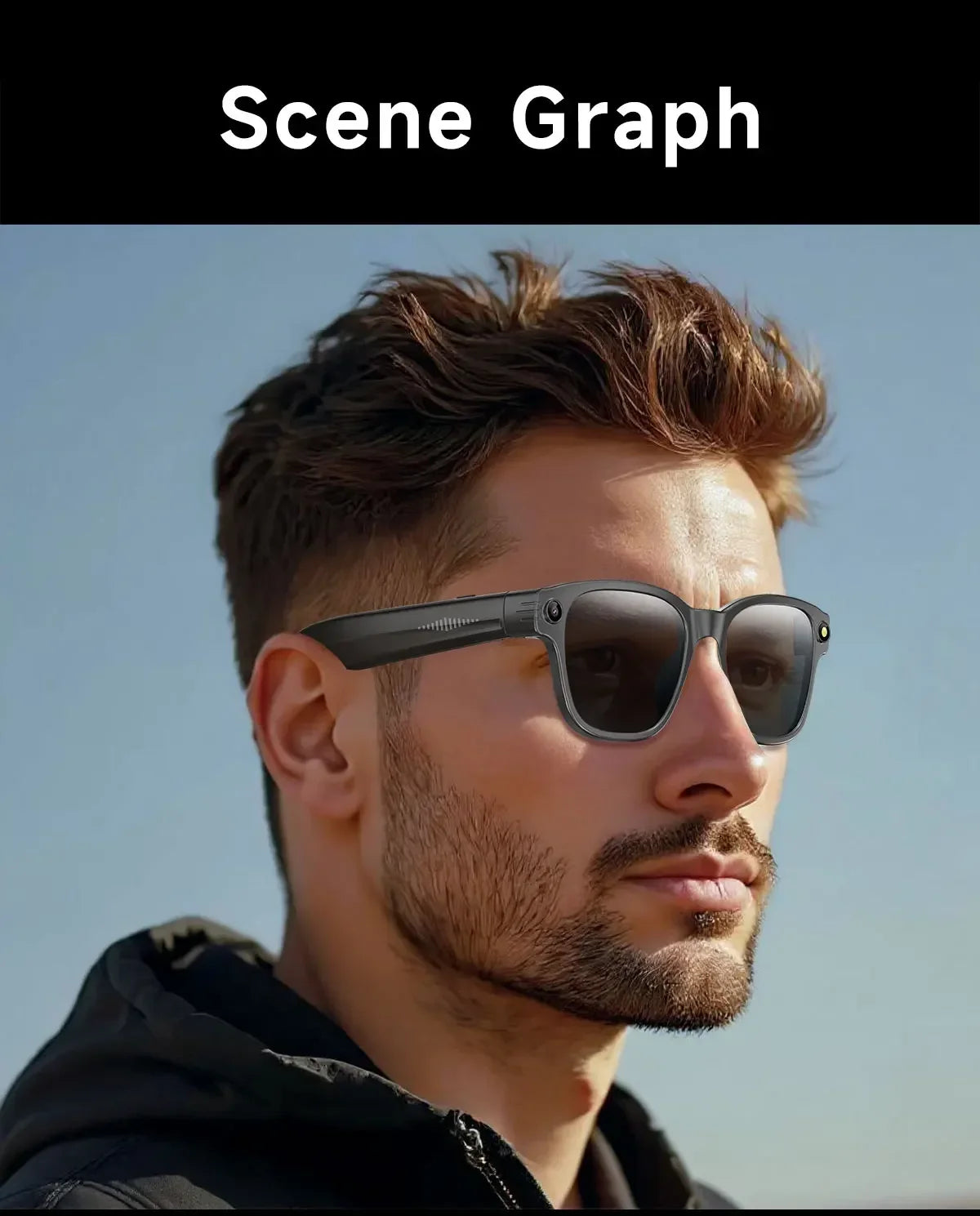 Lenovo Smart-Brille 100MP 8K HD – ChatGPT, 260mAh Akku, Bluetooth & KI-Sprachassistent