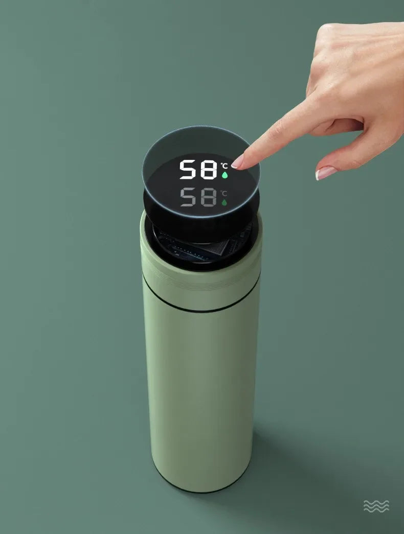 Thermosbecher 500ml – Edelstahl, Temperaturanzeige & 24h Isolierung