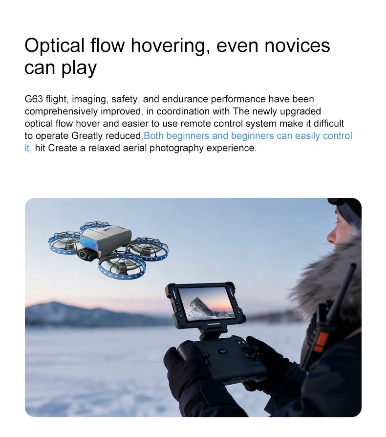 4K Profi-Drohne – 10km Reichweite, Brushless Motor, Servo-Gimbal & Dual-Kamera