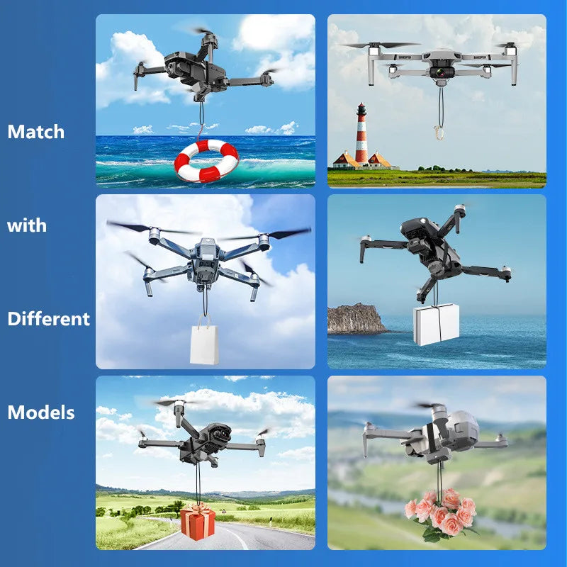 Drohnen Abwurfsystem DJI – kompatibel mit Mini/Mavic/Phantom für Angeln & Events