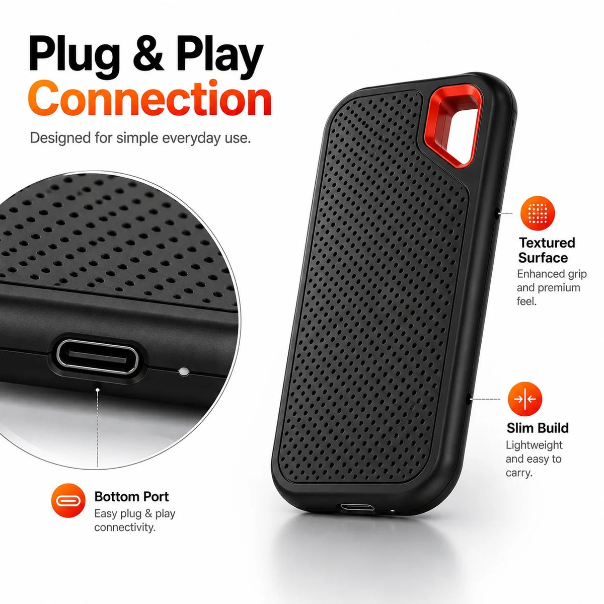 Portable SSD – Wasserdicht & Stoßfest, bis 2TB, USB 3.1, Plug & Play – Bild 11