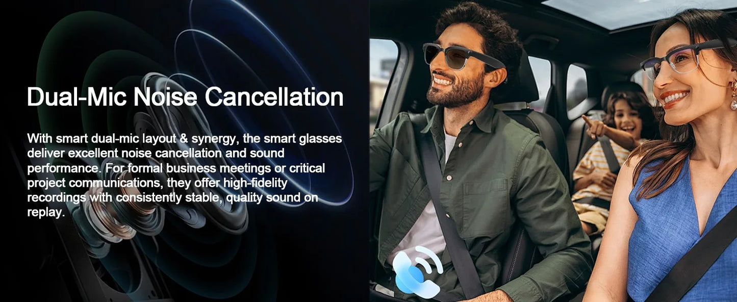 2026 Smart-Brille 800W Ultra-Wide – 4K Video, KI-Bilderkennung, Bluetooth & Übersetzung
