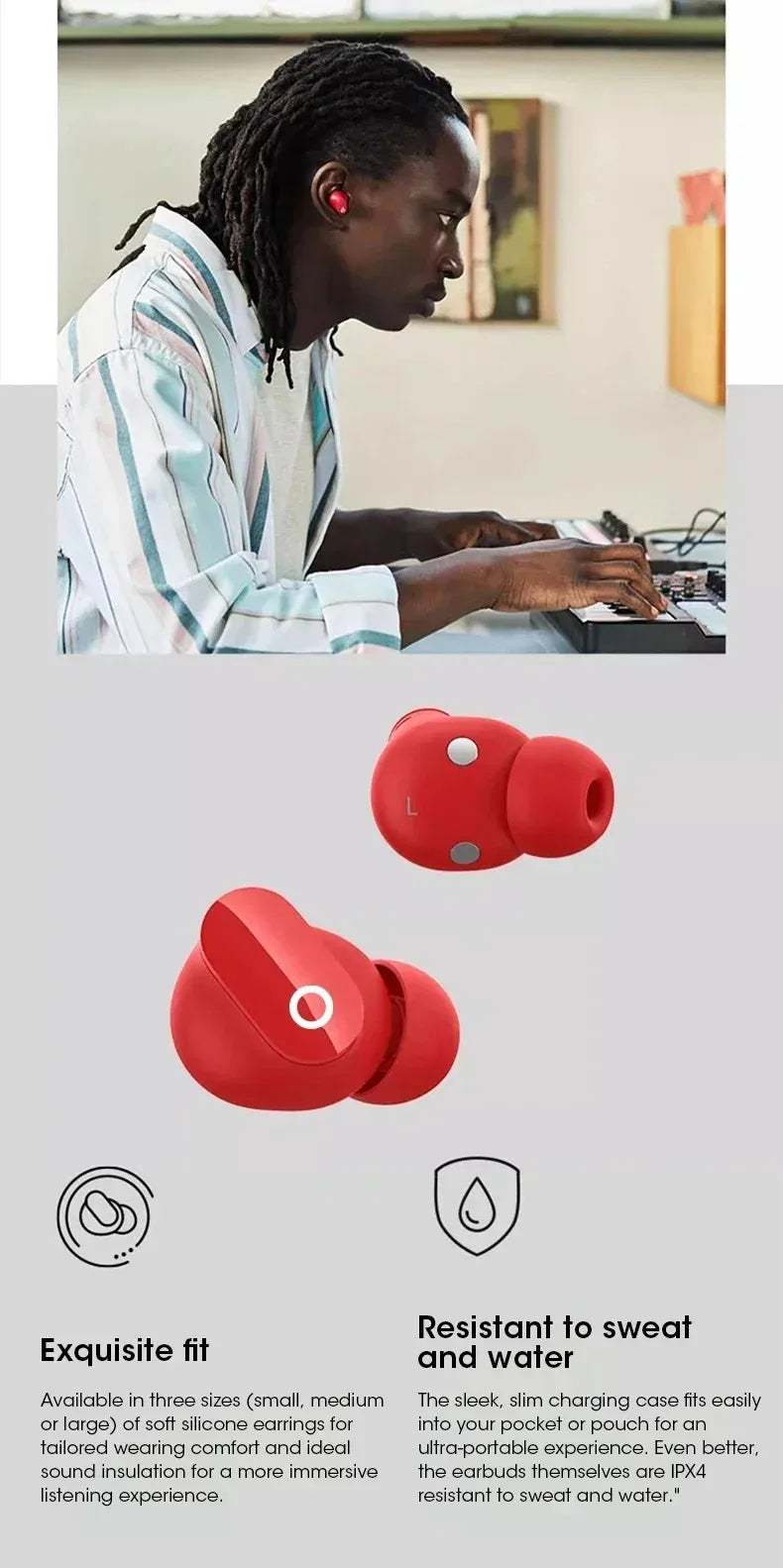SEOBIOG Buds 4 Pro – Bluetooth Earbuds mit Active Noise Cancelling, HiFi Stereo & Mikrofon