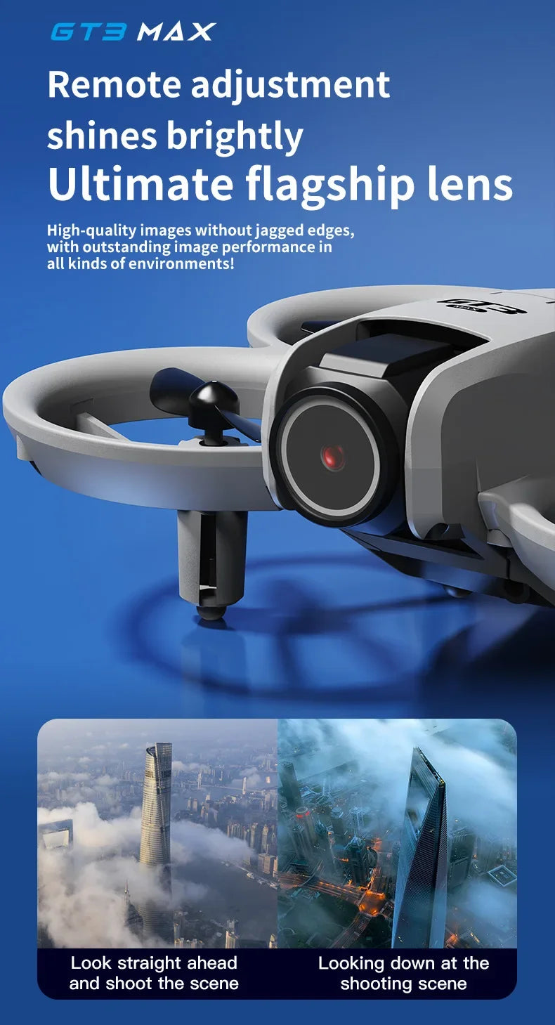 GT3 MAX Mini-Drohne 8K HD – 4,3" Display, Kopfloser Modus, 360° Flip & Kinder-Quadcopter