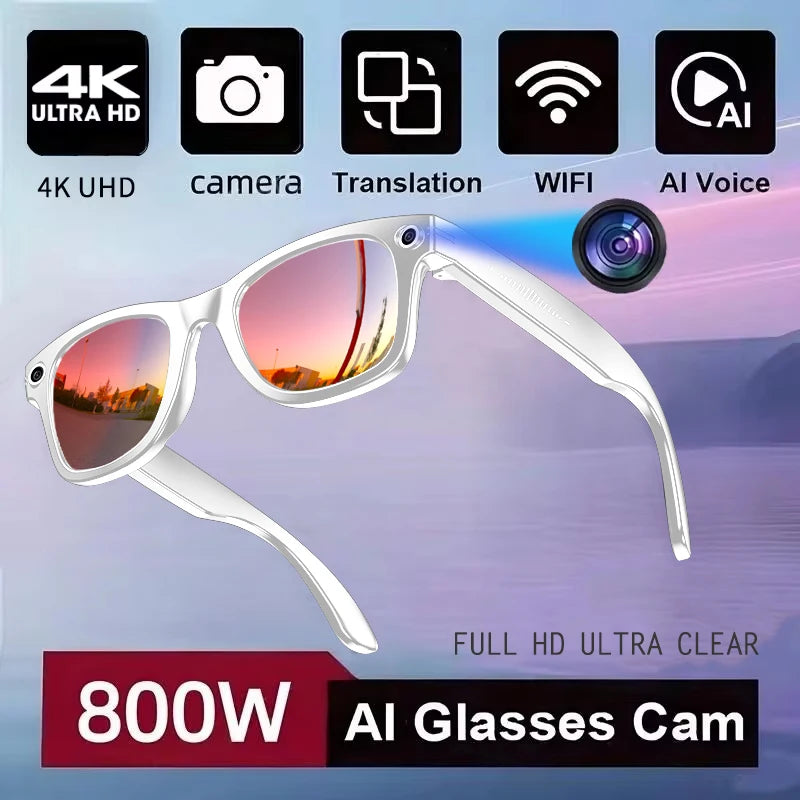 KI Smart Brille – Farbwechsel-Linsen, Videoaufnahme & KI-Übersetzung