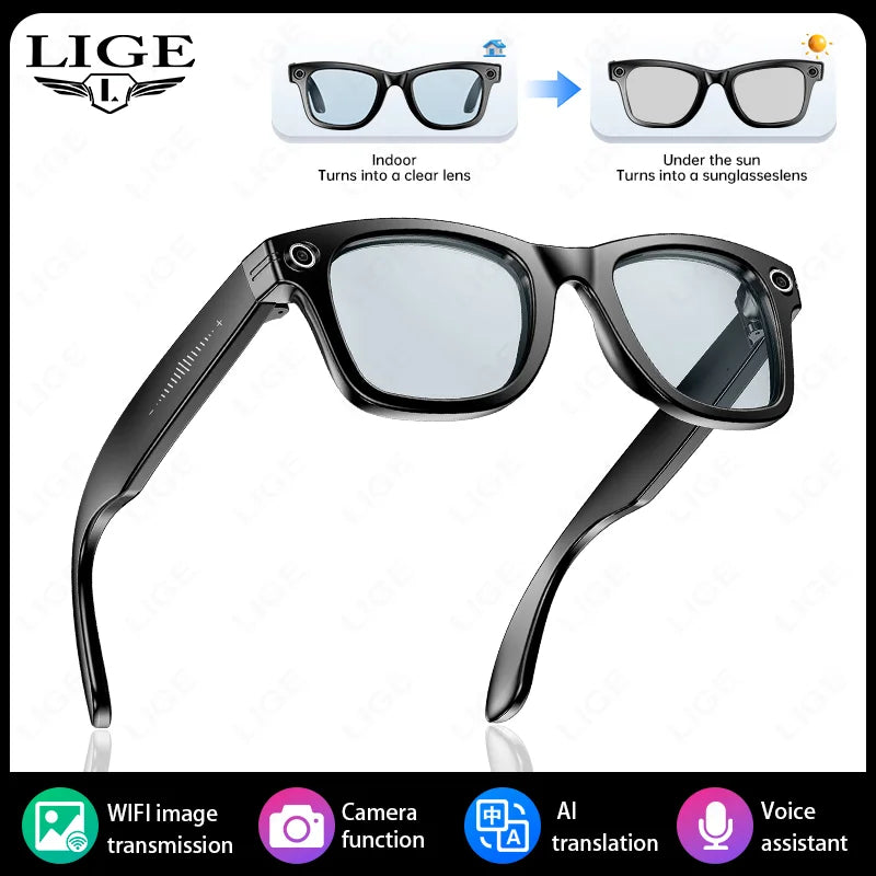 KI Smart Brille 2026 – HD Kamera, Übersetzung & Bluetooth Audio