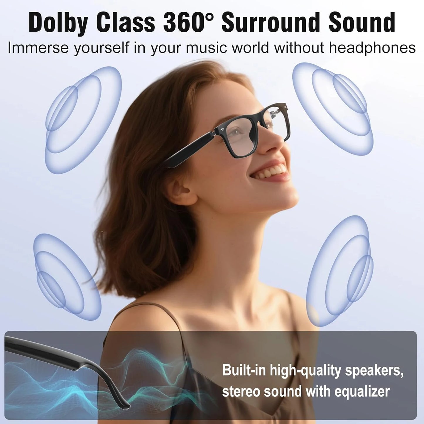 KI Smart Brille 2026 – 4K Kamera, Bluetooth Anruf & KI-Sprachassistent