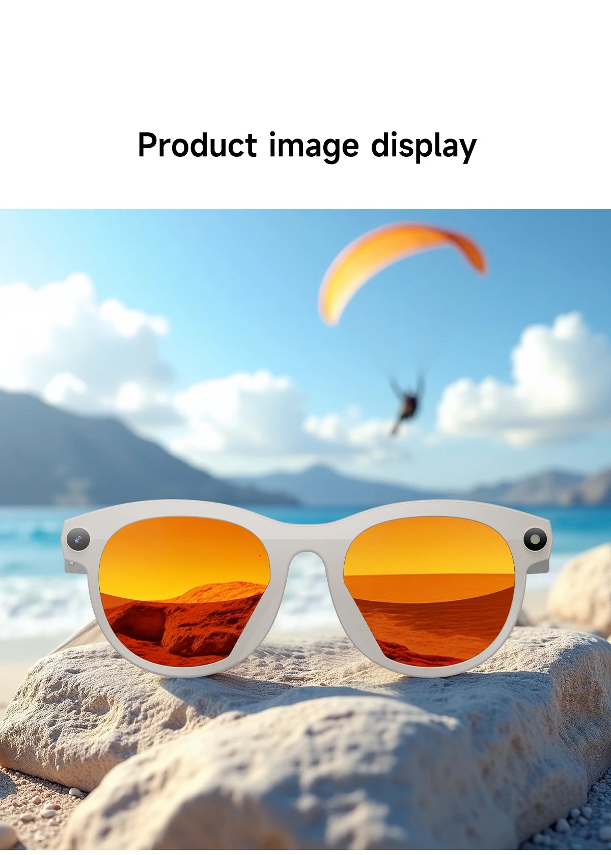 KI Smart Brille 2025 – 800W Kamera, Foto & Video, Übersetzung, Musik & BT Anruf