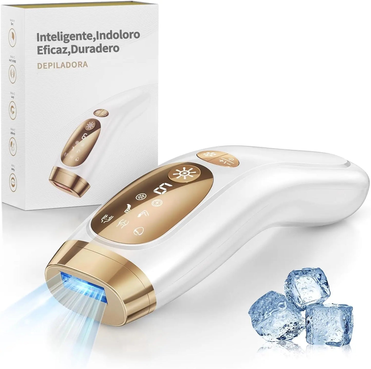 IPL Laser-Haarentferner – 9 Stufen, Ice-Cooling, Unbegrenzte Blitze für Ganzkörper