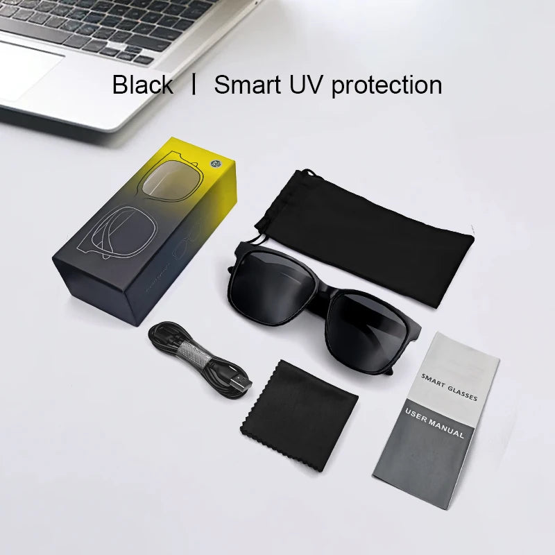 GS08 Smart-Brille Herren 2-in-1 – UV-Schutz, Polarisiert, Anti-Blaulicht & Musik